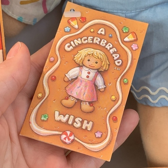 1990 NIB Vintage Deadstock Merry Andrew Cloth Plush Renee Graef Shoebox Rag Doll - Picture 4 of 11